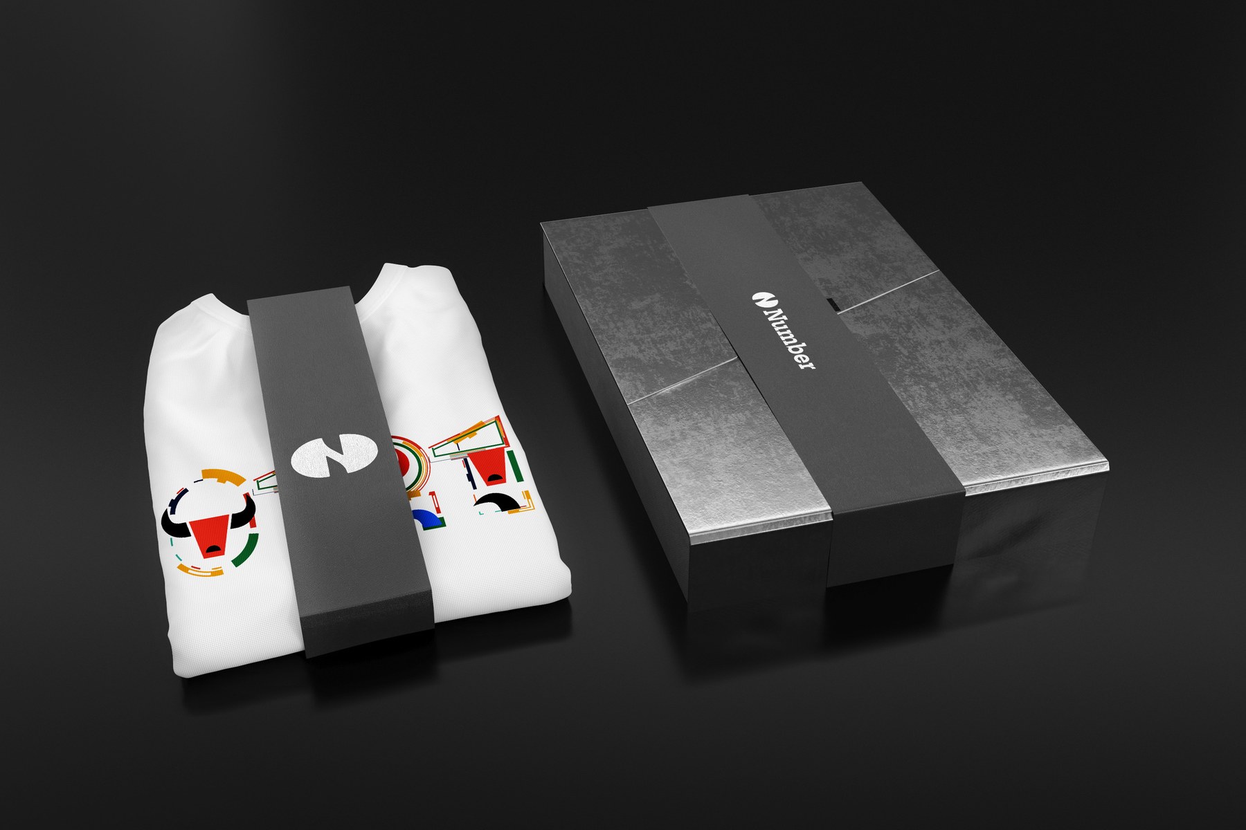 Number apparel gift box concept