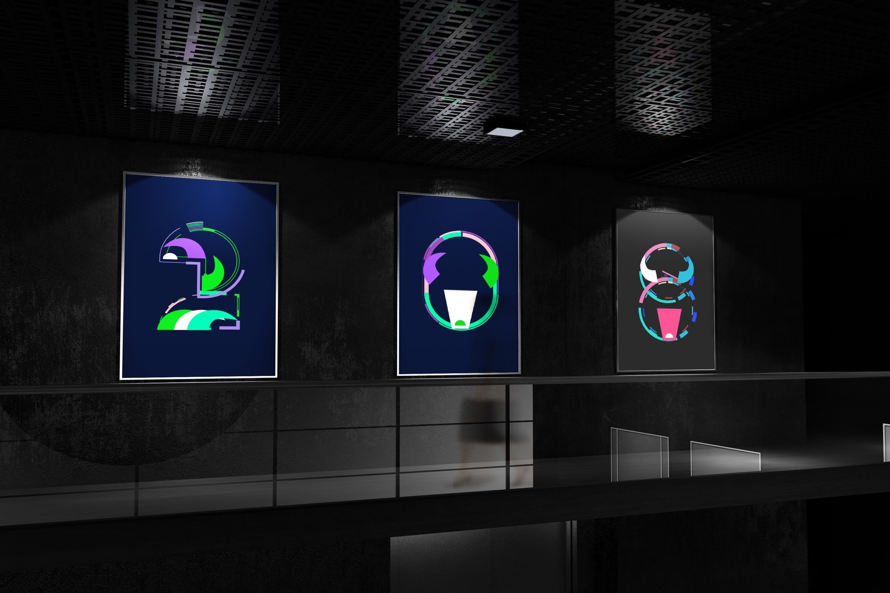 Number offline exhibition concept